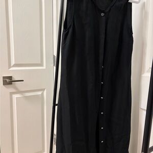 Michael Kors Black Button-Down Maxi Dress